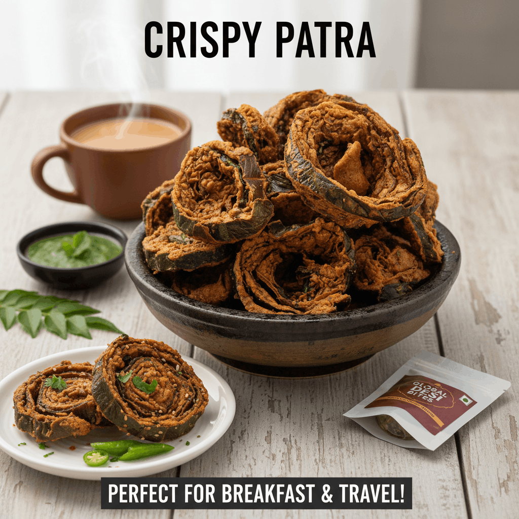 Premium Crunchy Bardoli Patra | Sweet & Tangy Colocasia Rolls | Seewans 1976