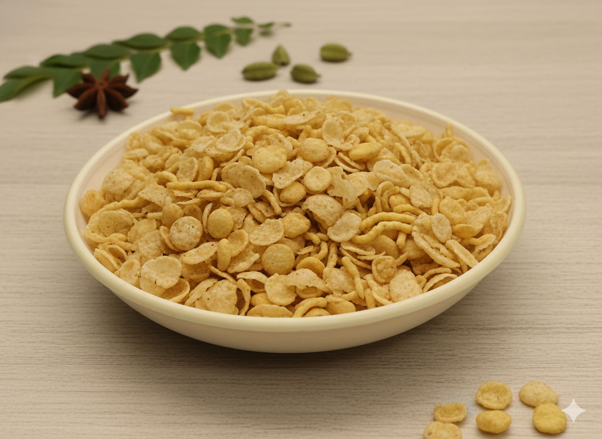 Healthy Roasted Jowar Chivda  ( Diet friendly )