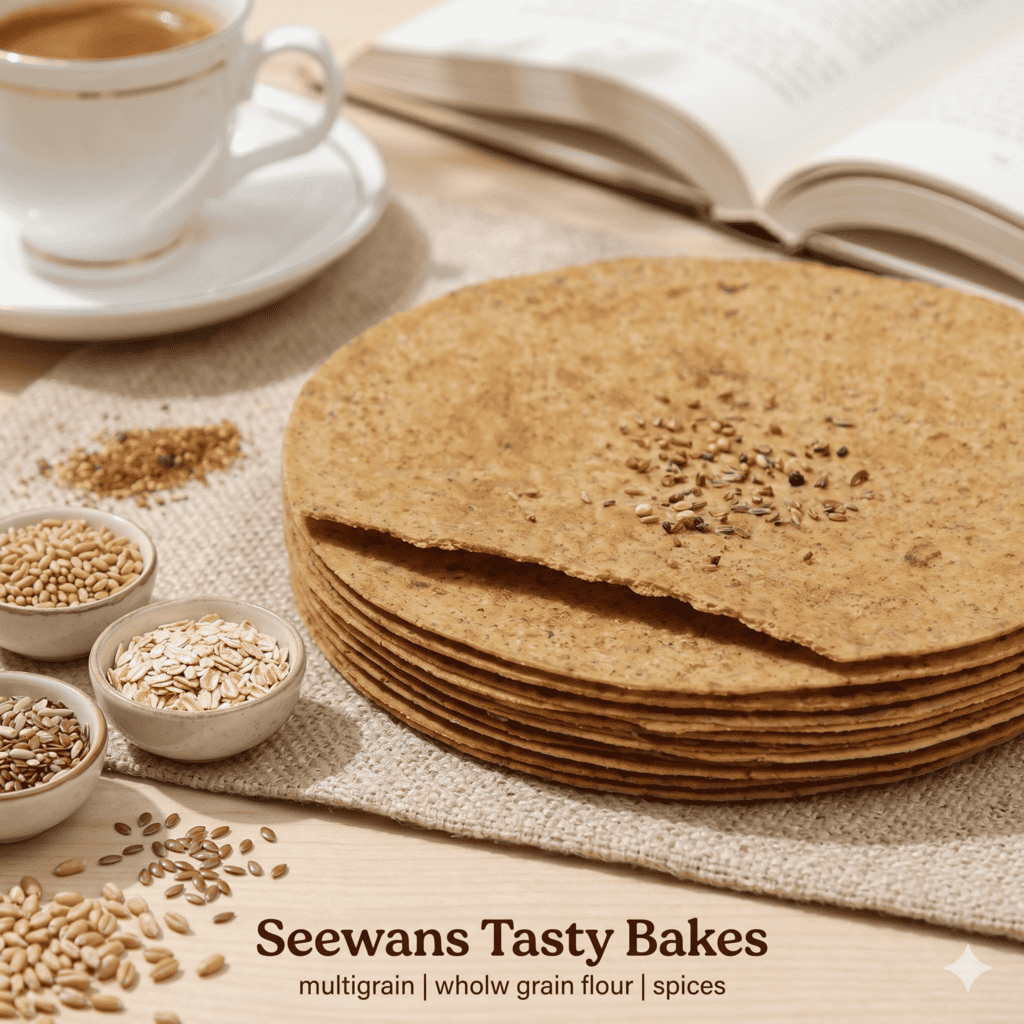 Multigrain Masala Khakhra (400g) | Six-Grain Power | High Protein & Fiber