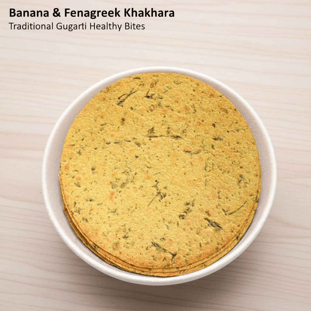 Banana Methi Khakhra (400g) | Paper-Thin 0.5mm | Kela Methi Bhajia Flavor