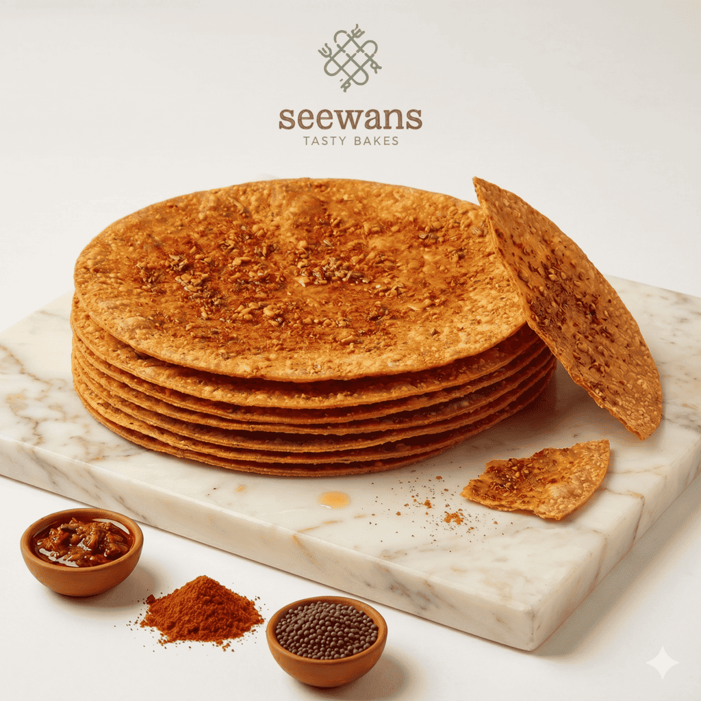 Achari Masala Sambhar Khakhra (400g) | Ultra-Crisp Machine-Press | Seewans 1976