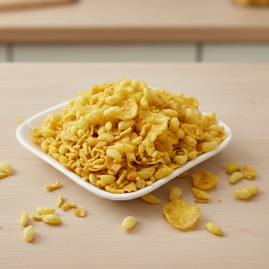 Healthy Roasted Makai Bhel ( Diet friendly )