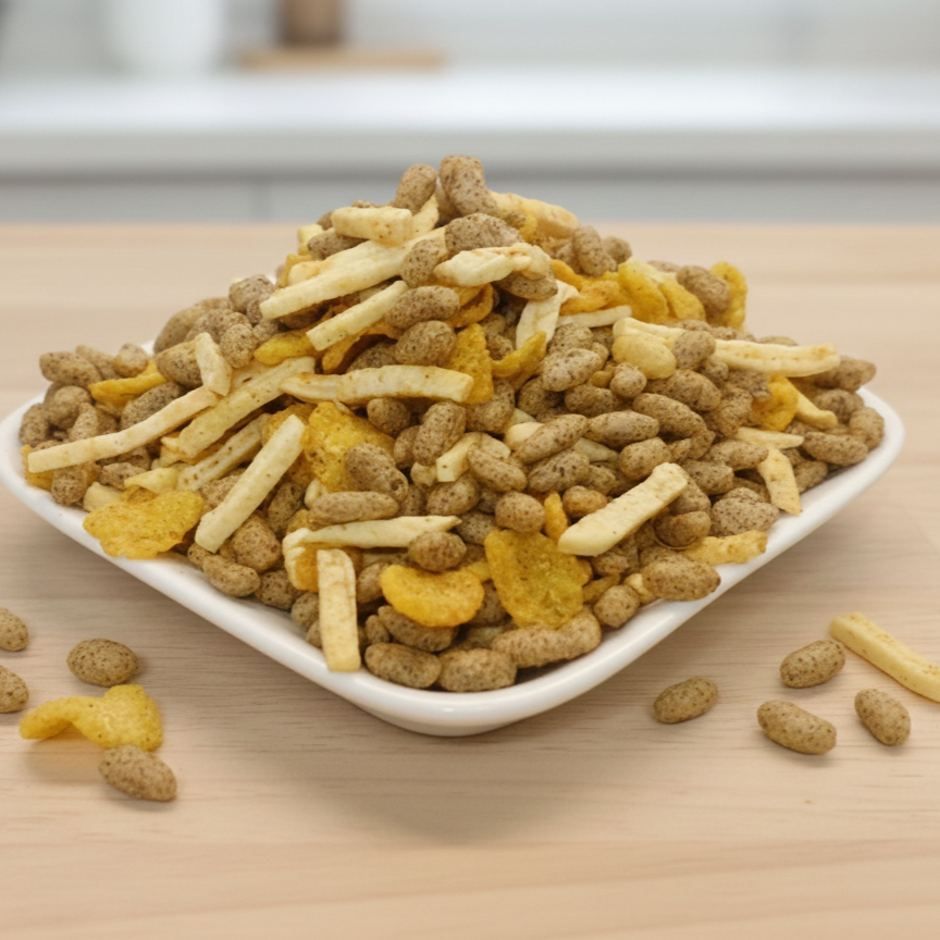 Healthy Roasted  Ragi bhel ( Diet friendly )