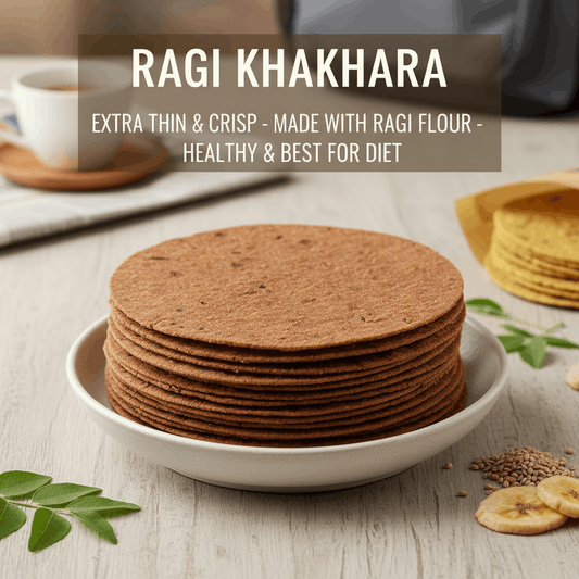 Ragi Khakhra (400g) | 100% Finger Millet Superfood | High Calcium